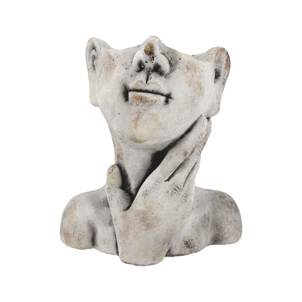 Кашпо "Hands" (керамика), 19,5х15хН23,5 см Серый