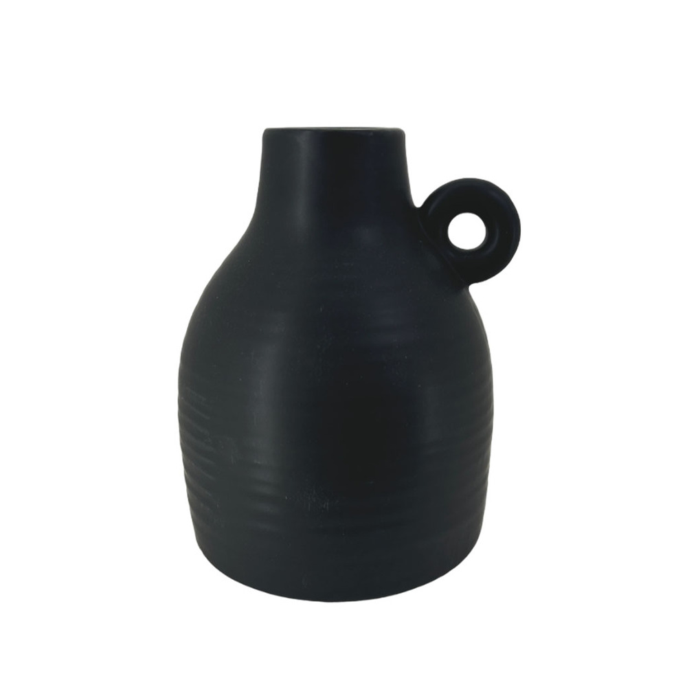 Ваза "Potter" (керамика), D14xН17 см Черный