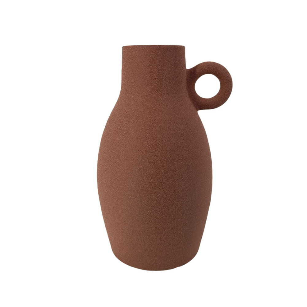 Ваза "Potter" (керамика), D19xН30 см Терракотовый