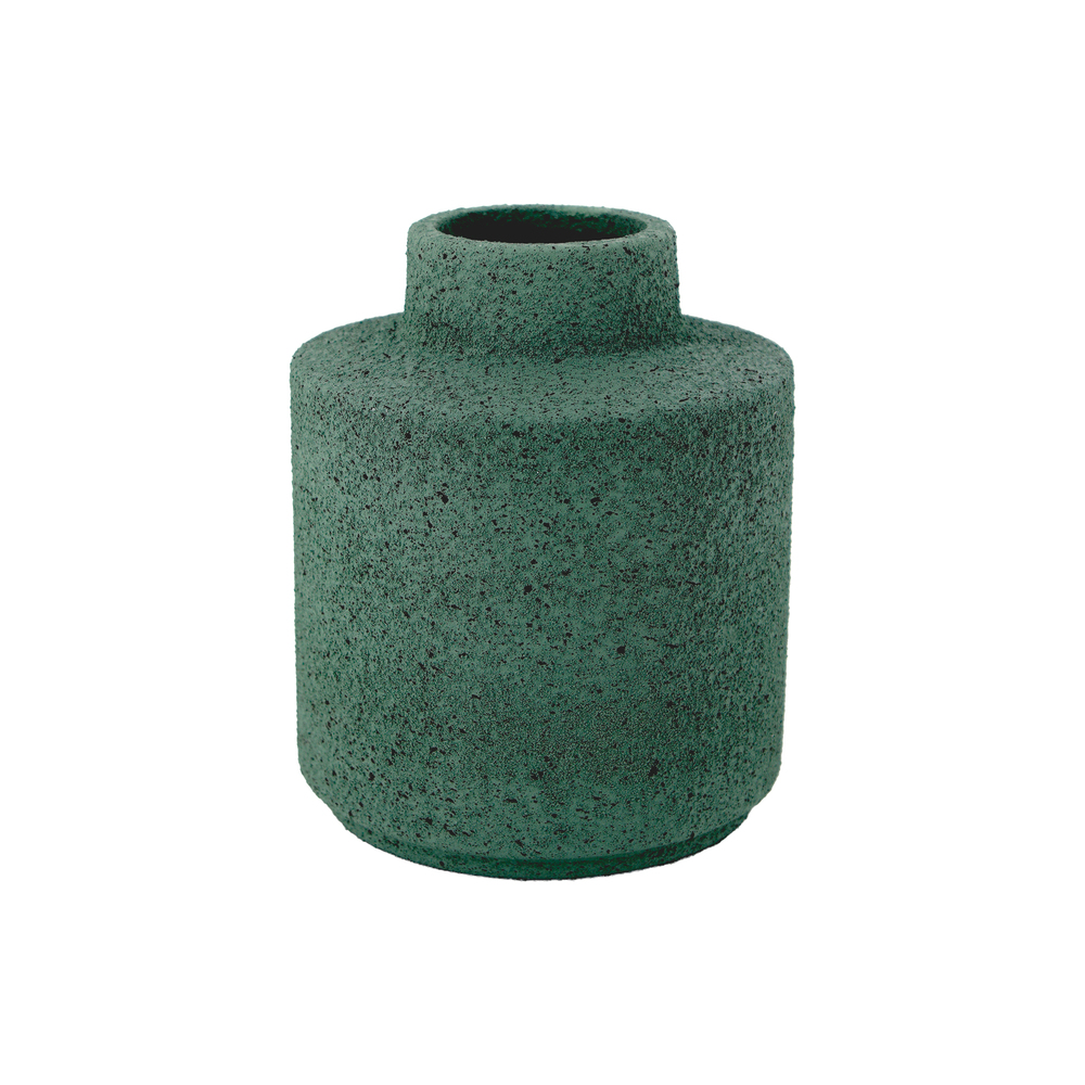 Ваза "Ripple jar" (керамика), D15,5xН18 см Зеленый