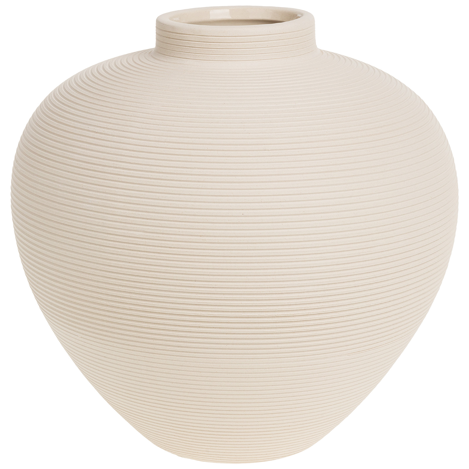 Ваза "Olivia" (керамика), D18,5xН18 см Белый