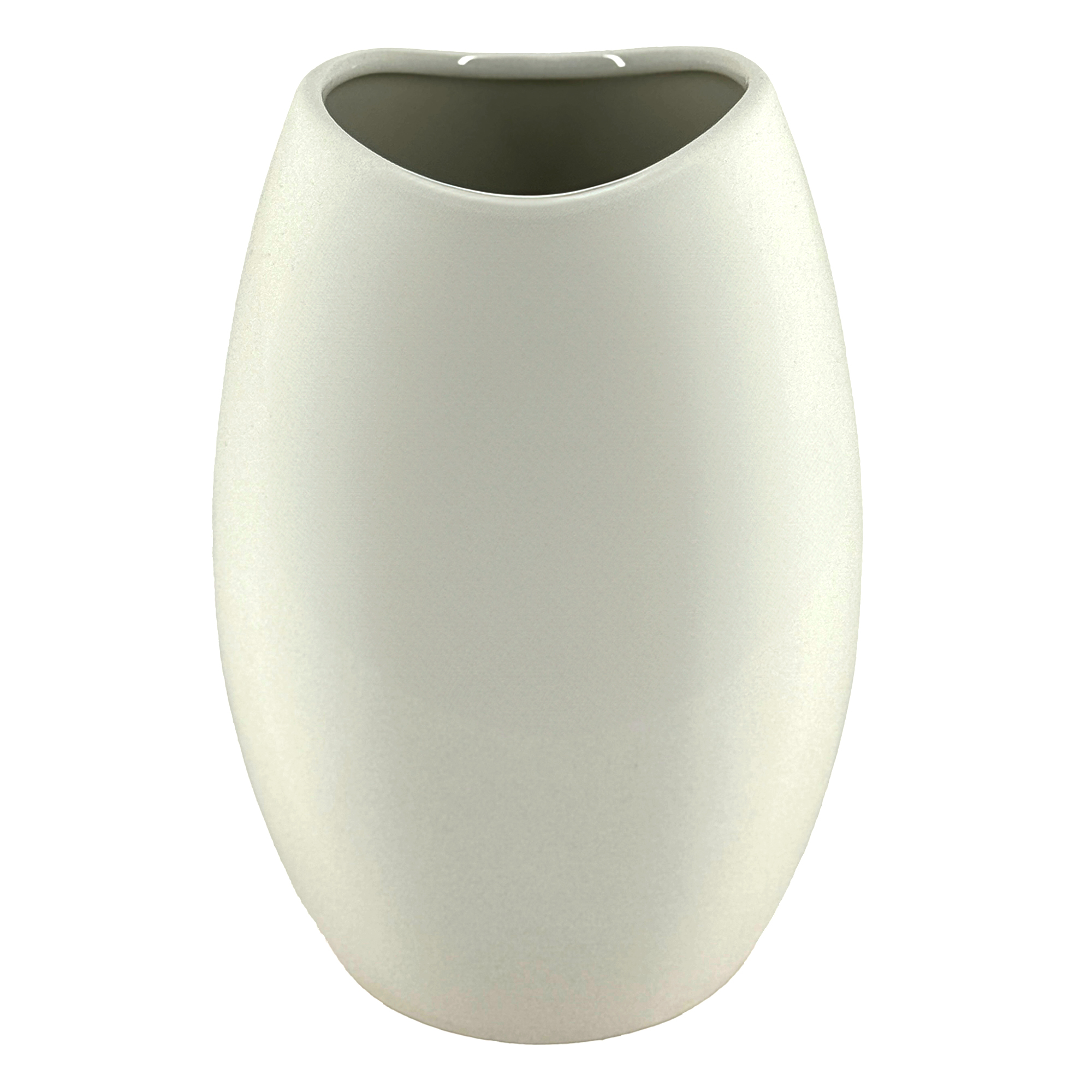 Ваза "Glaze" (керамика), D19xH13 см Белый