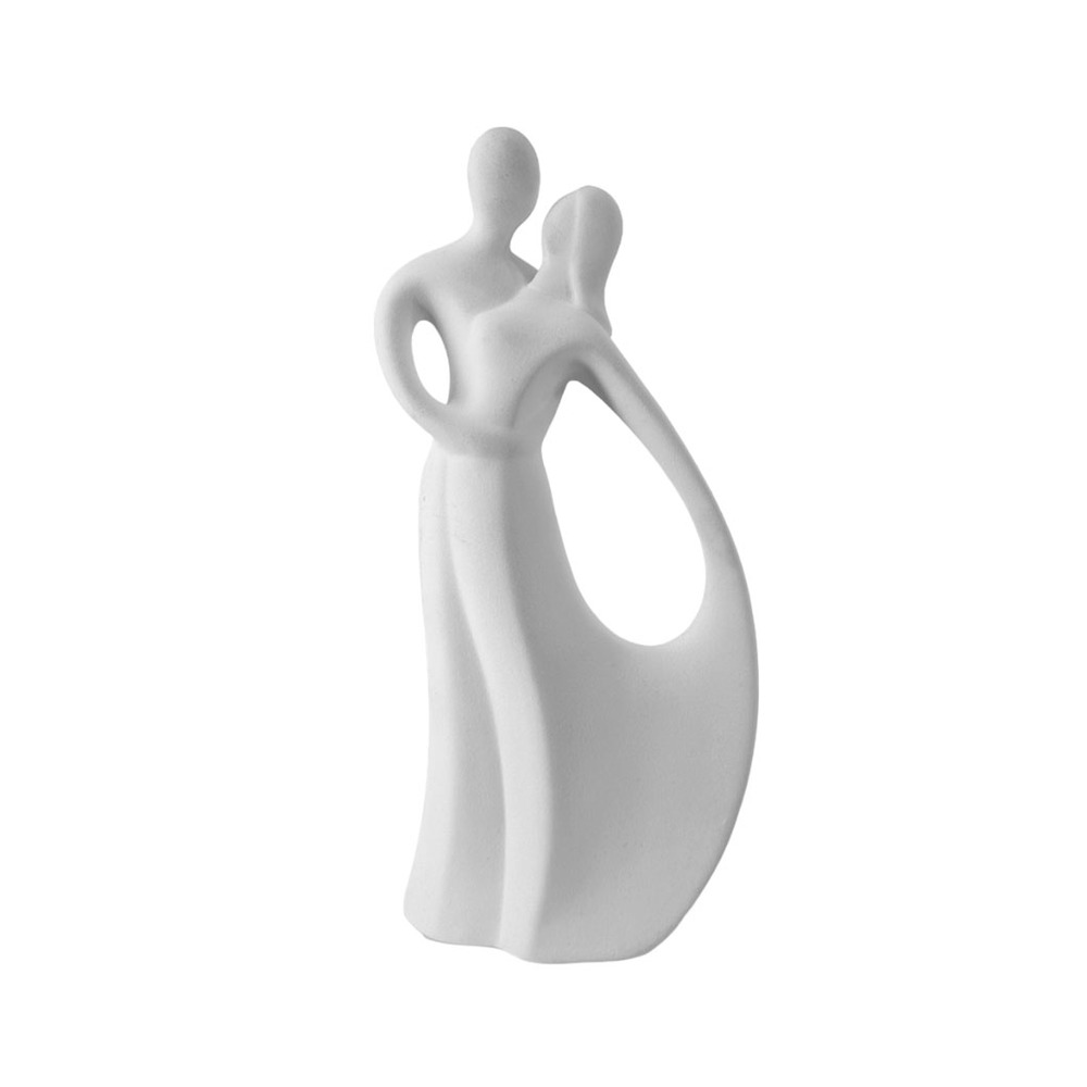 Статуэтка "Pair" (керамика), 11,5xH24 см Белый