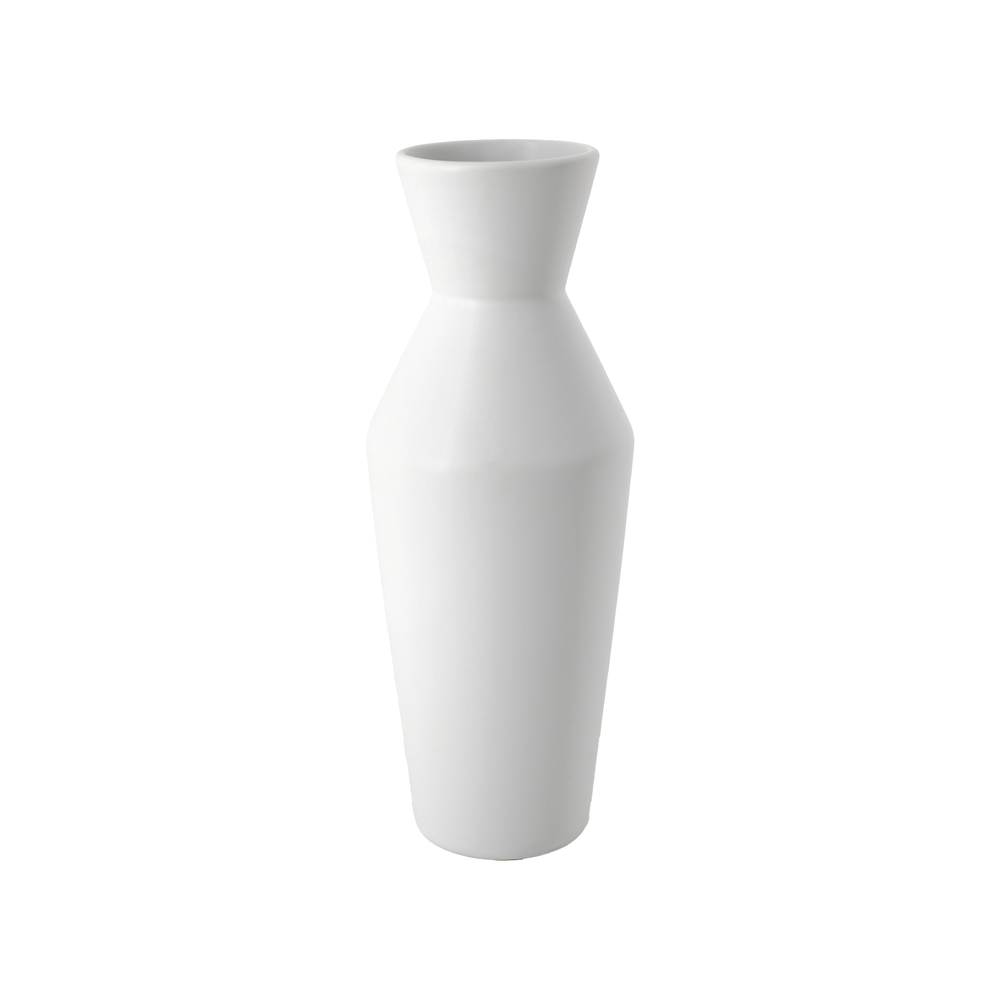 Ваза "Classic" (керамика), D10xH25,5 см Белый