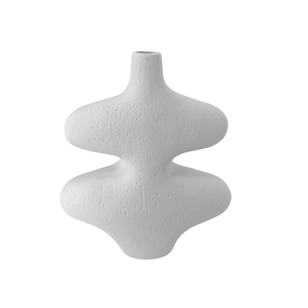 Ваза "Space" (керамика), 21x6xH25 см Белый