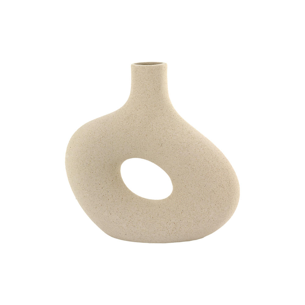 Ваза "Майя" (керамика), 22,5x6xH23 см Белый