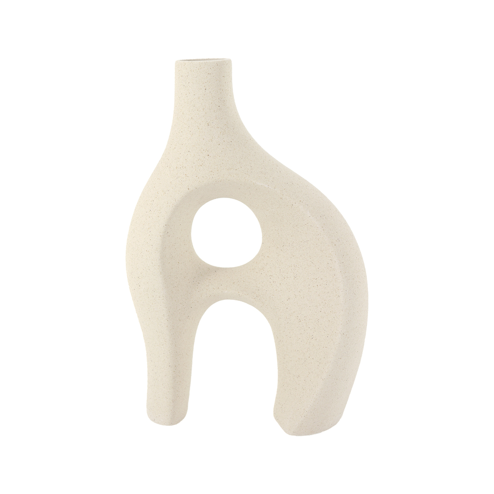 Ваза "Майя" (керамика), 16x8xH25 см Белый