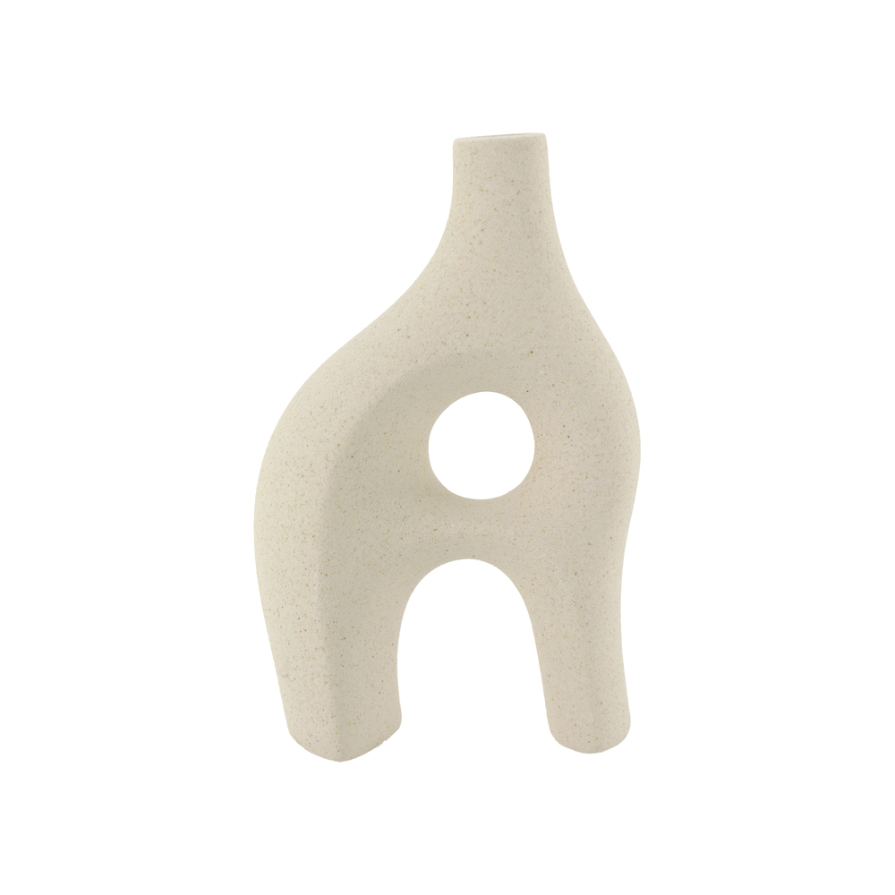 Ваза "Майя" (керамика), 12x6xH19 см Белый