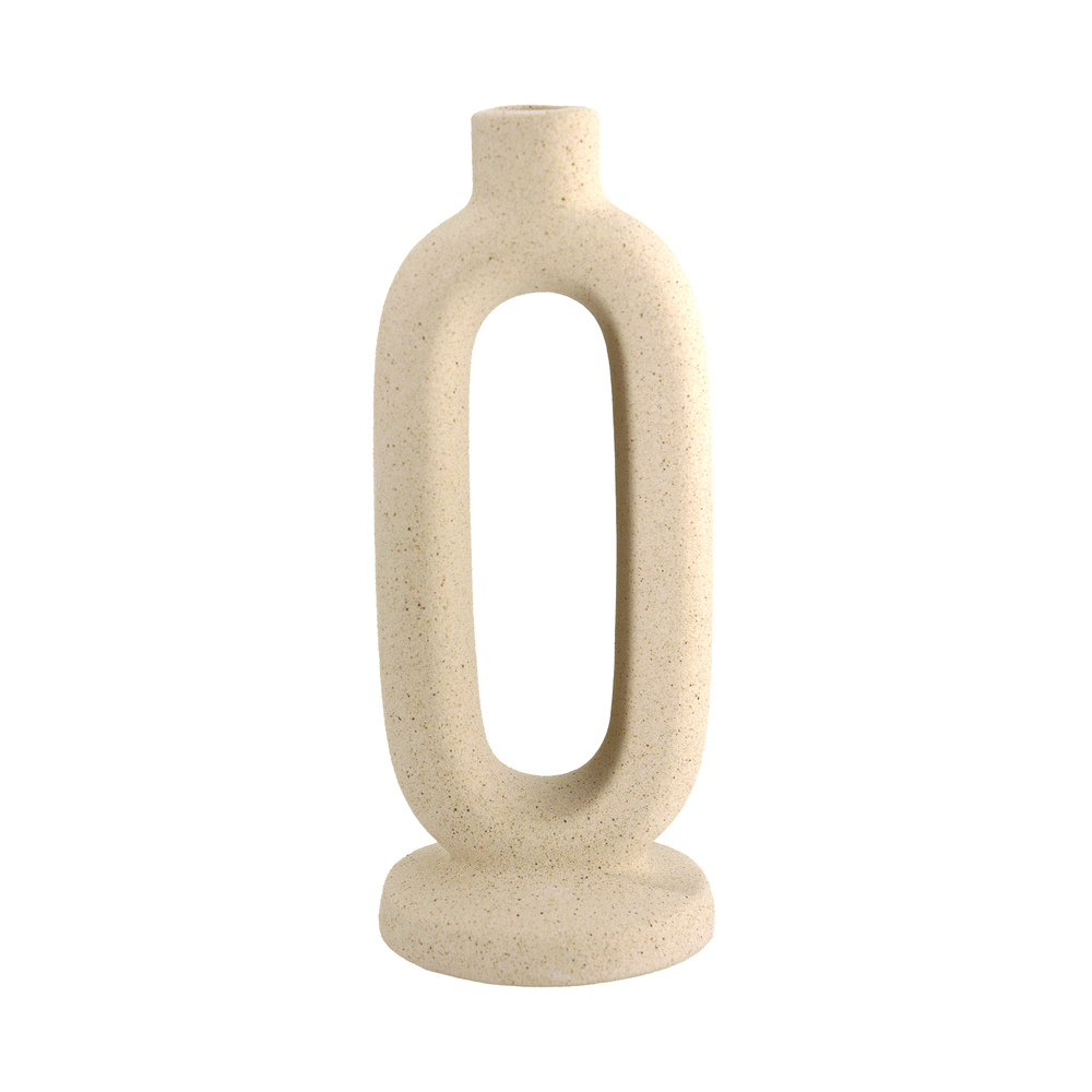 Подсвечник (керамика), 9хН23 см Белый