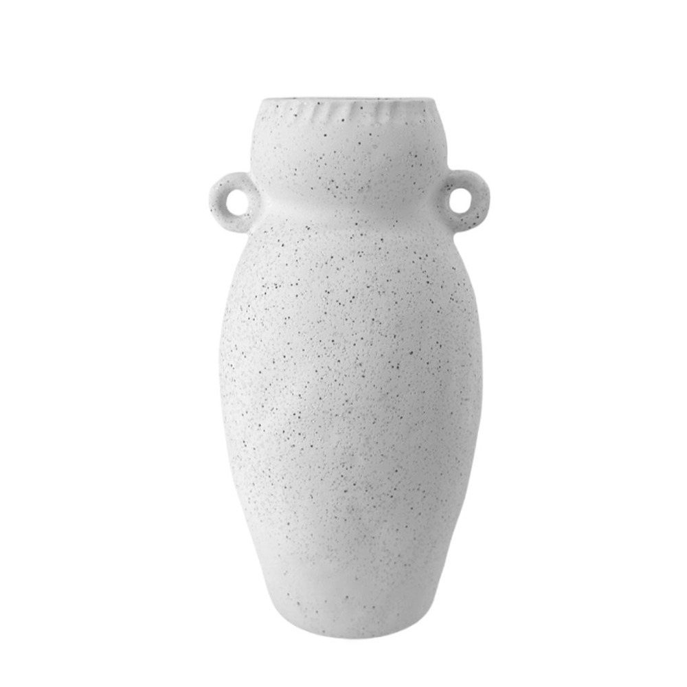 Ваза "Clay" (керамика), D11,5xH23 см Белый