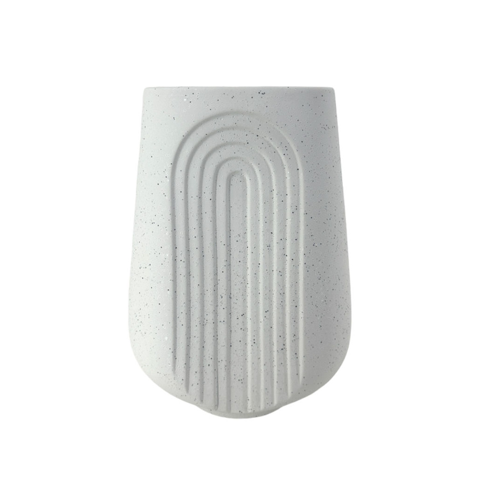 Ваза "Figure" (керамика), 17,5x11,5xH25 см Белый
