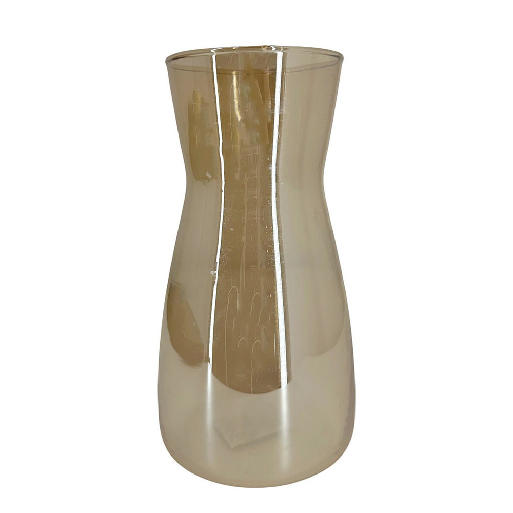 Ваза "Элис" (стекло), D9хН20 см Бежевый