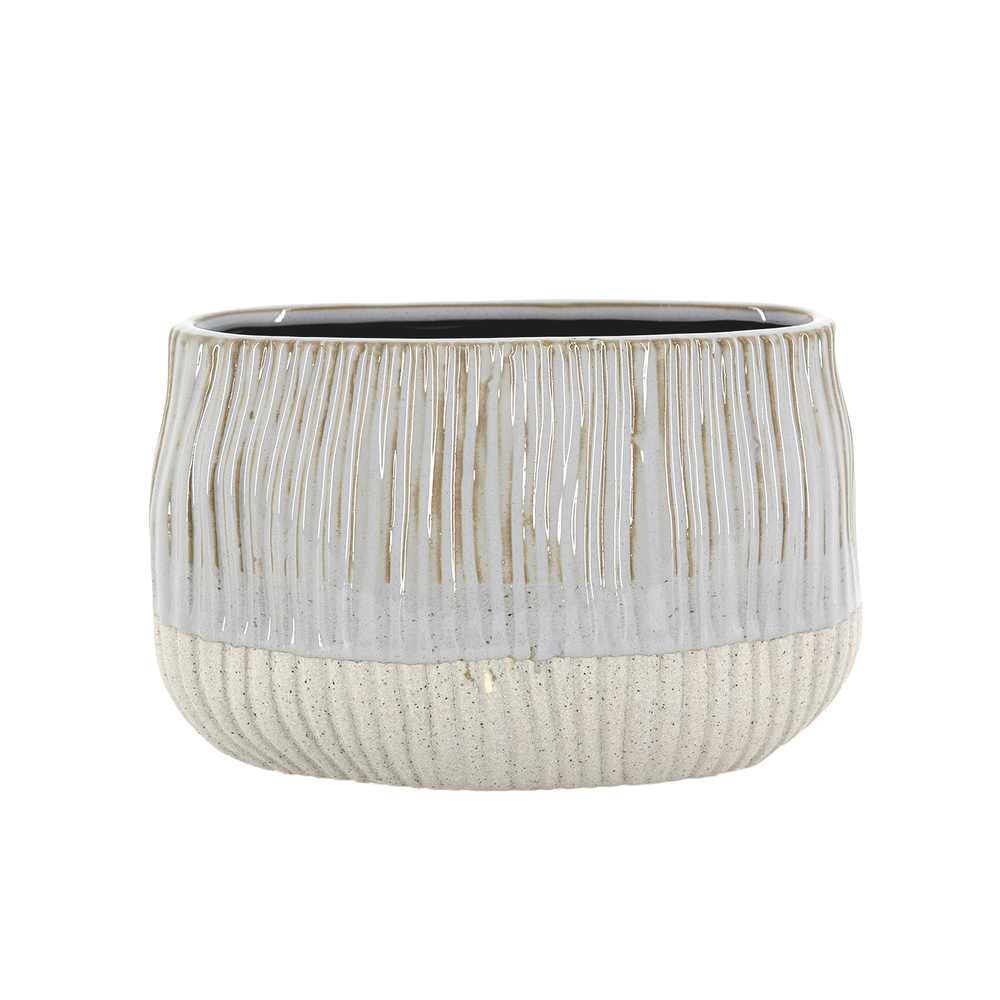 Кашпо "River DG" (керамика), D19,5хН12,5 см Серый