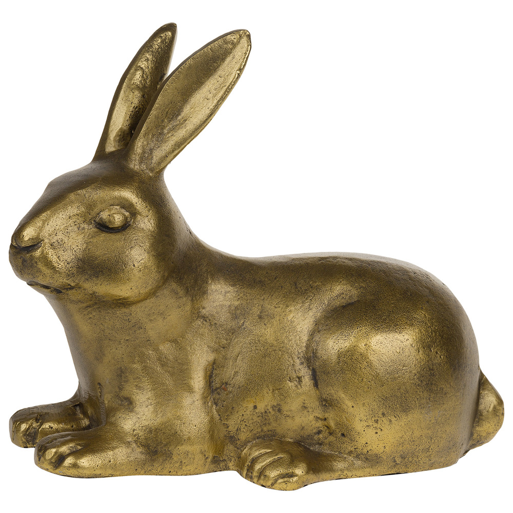 Фигурка "Заяц" (металл), 12х21хH18 см Золотой
