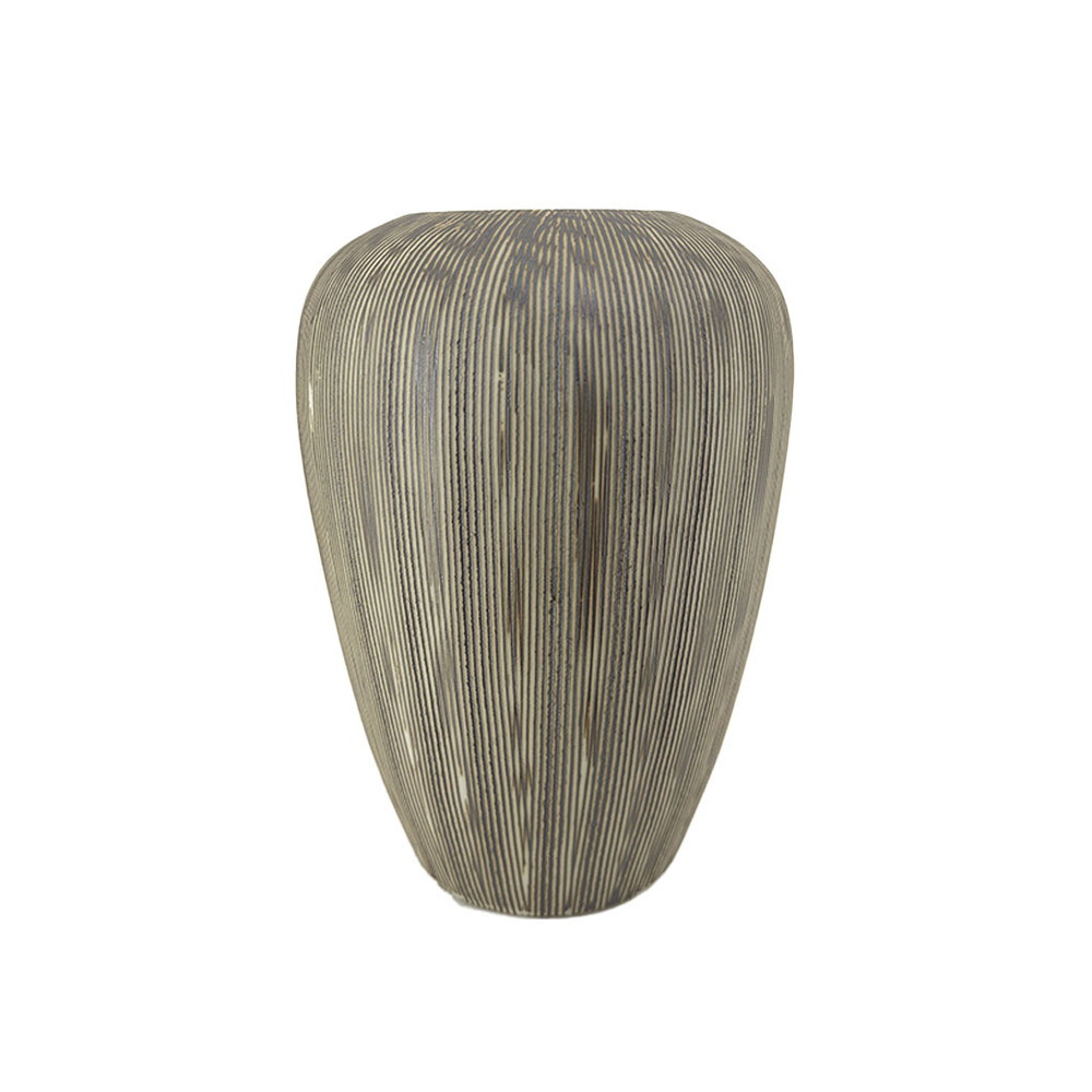 Ваза "Boho" (керамика), D16xH25 см Бежевый-коричневый