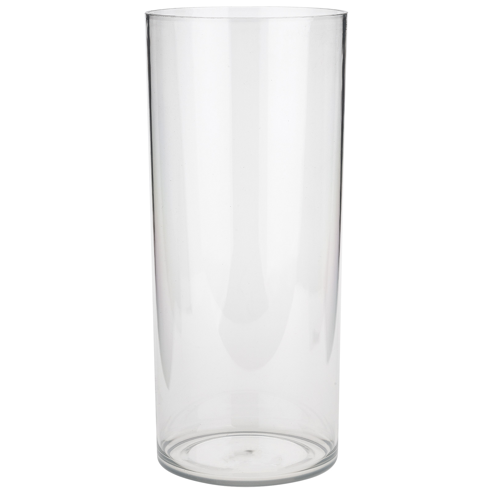 Вазон "Round" (пластик), D15xH35 см Прозрачный
