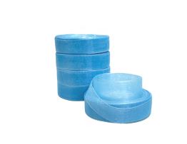 Лента органза, 25 ммx50 ярд, набор (5 шт) Голубой