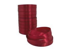 Лента атлас, 12 ммx25 ярд, набор (10 шт) Винный