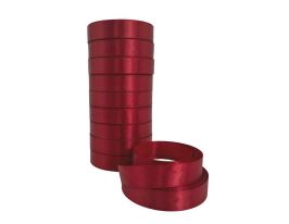 Лента атлас, 20 ммx25 ярд, набор (10 шт) Винный