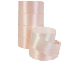 Лента атлас, 40 ммx25 ярд, набор (5 шт) Кремовый