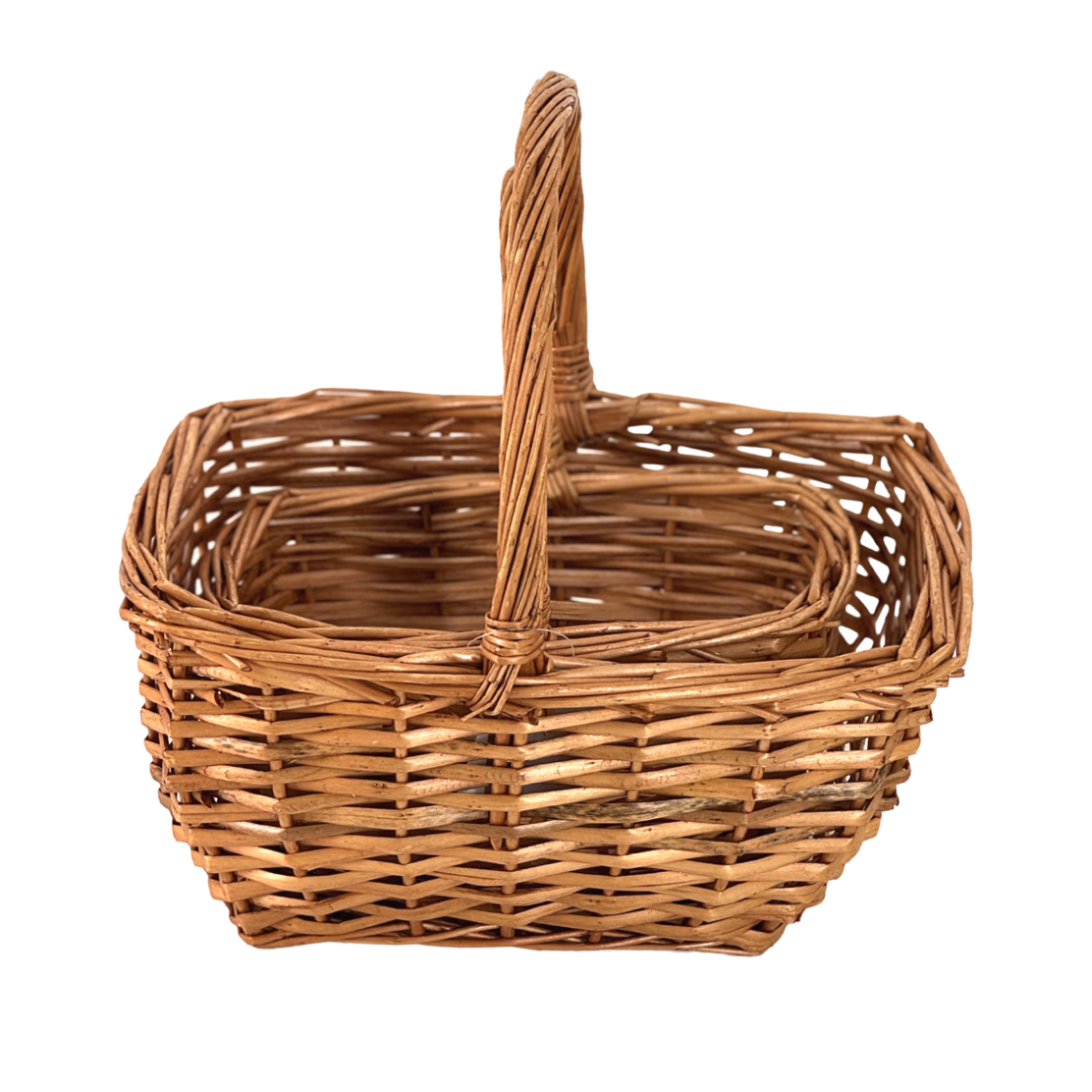 Корзина плетеная (ива), 22х16хH12/24 см, 28х20хH14/28 см, набор (2 шт) Натуральный