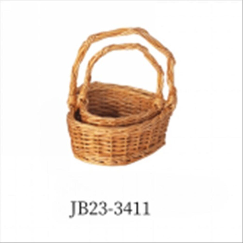 Корзина плетеная (ива), 18x18xH7,5/20 см, 14x14xH6,5/15 см, набор (2 шт) Натуральный