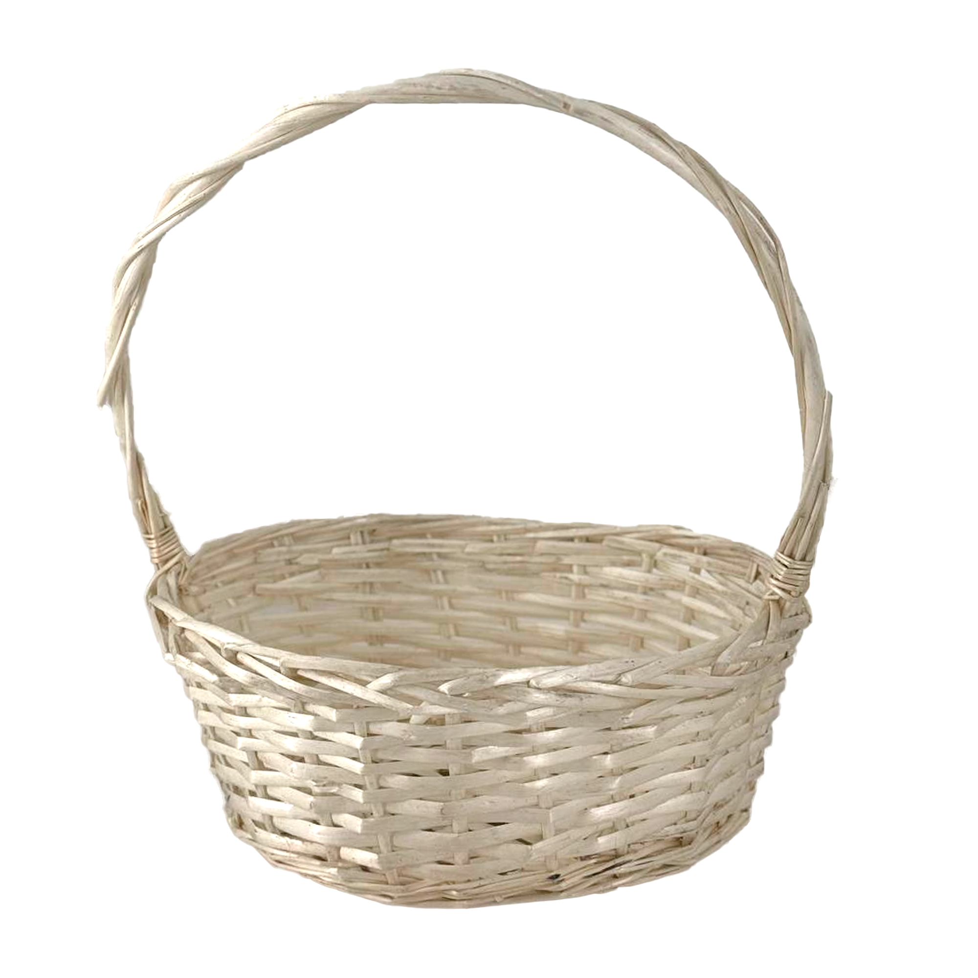 Корзина плетеная (ива), 35x25xH14/42 см Натуральный