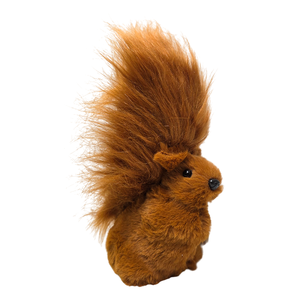 Фигура "Белка" (искусственный мех), 16х8хН19 см Коричневый
