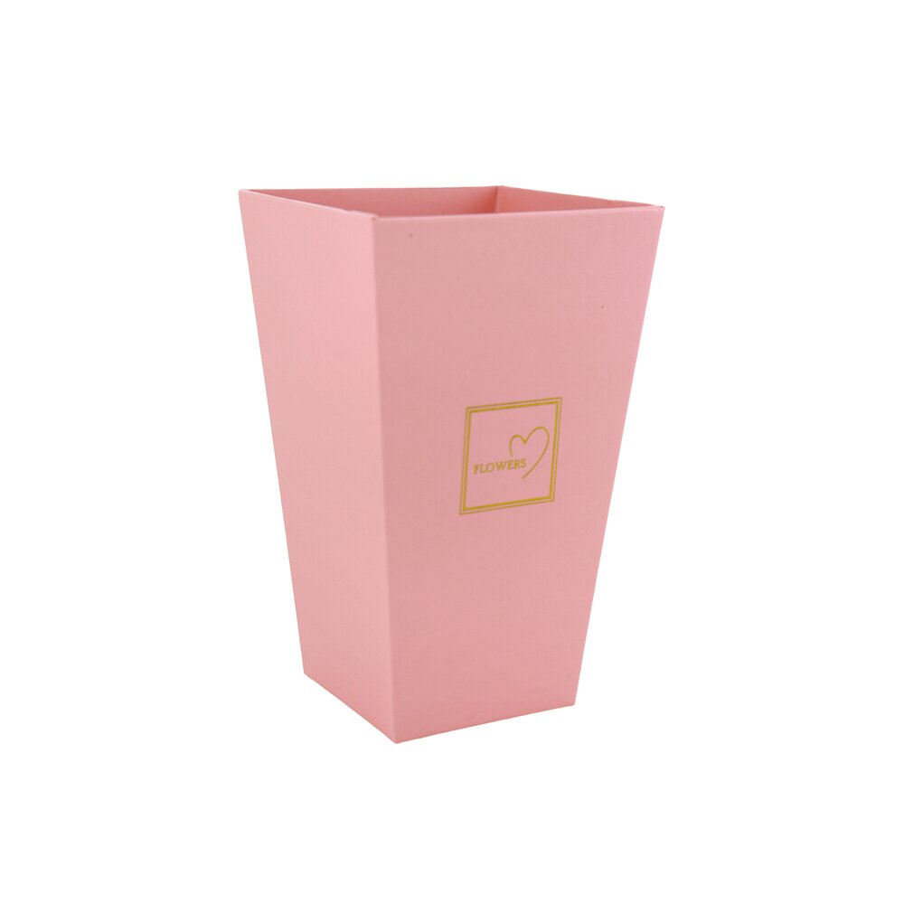 Коробка-кашпо "Принт", 9x6xH14,5 см Розовый