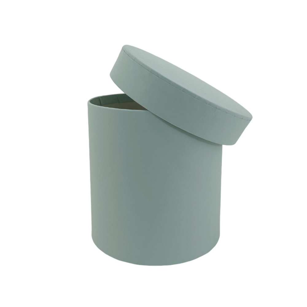 Коробка шляпная, D12xH12 см Зеленый-серый