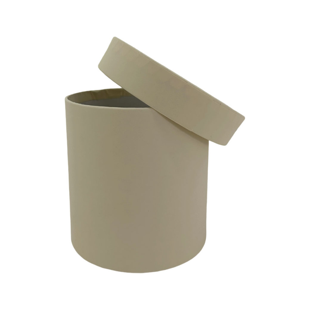 Коробка шляпная, D12xH12 см Кремовый