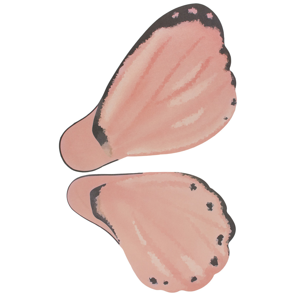 Бумага подарочная "Крылья бабочки", 50х56 см, 85 г/м2, набор (20 шт) Персиковый