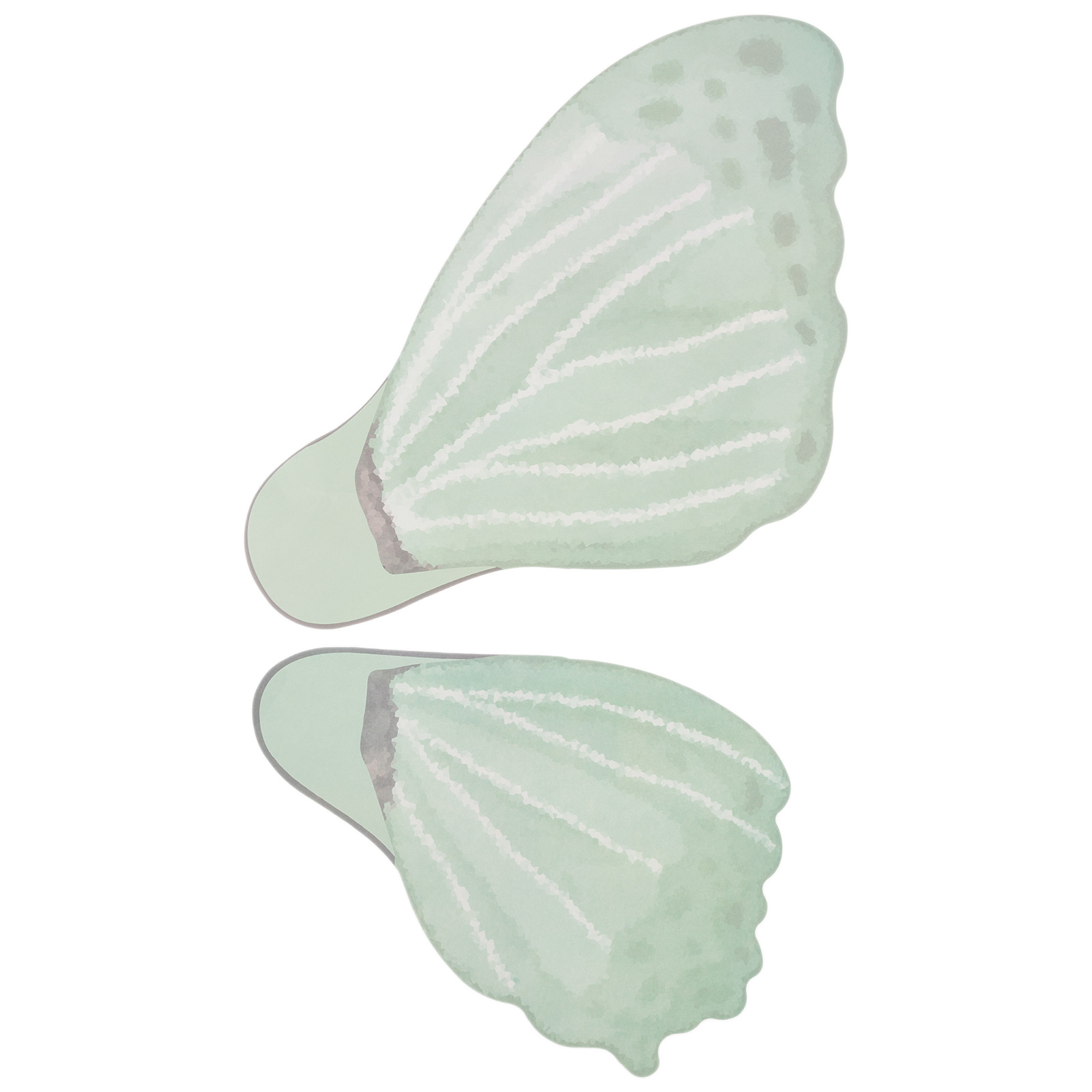 Бумага подарочная "Крылья бабочки", 50x56 см, 85 г/м2, набор (20 шт) Мятный