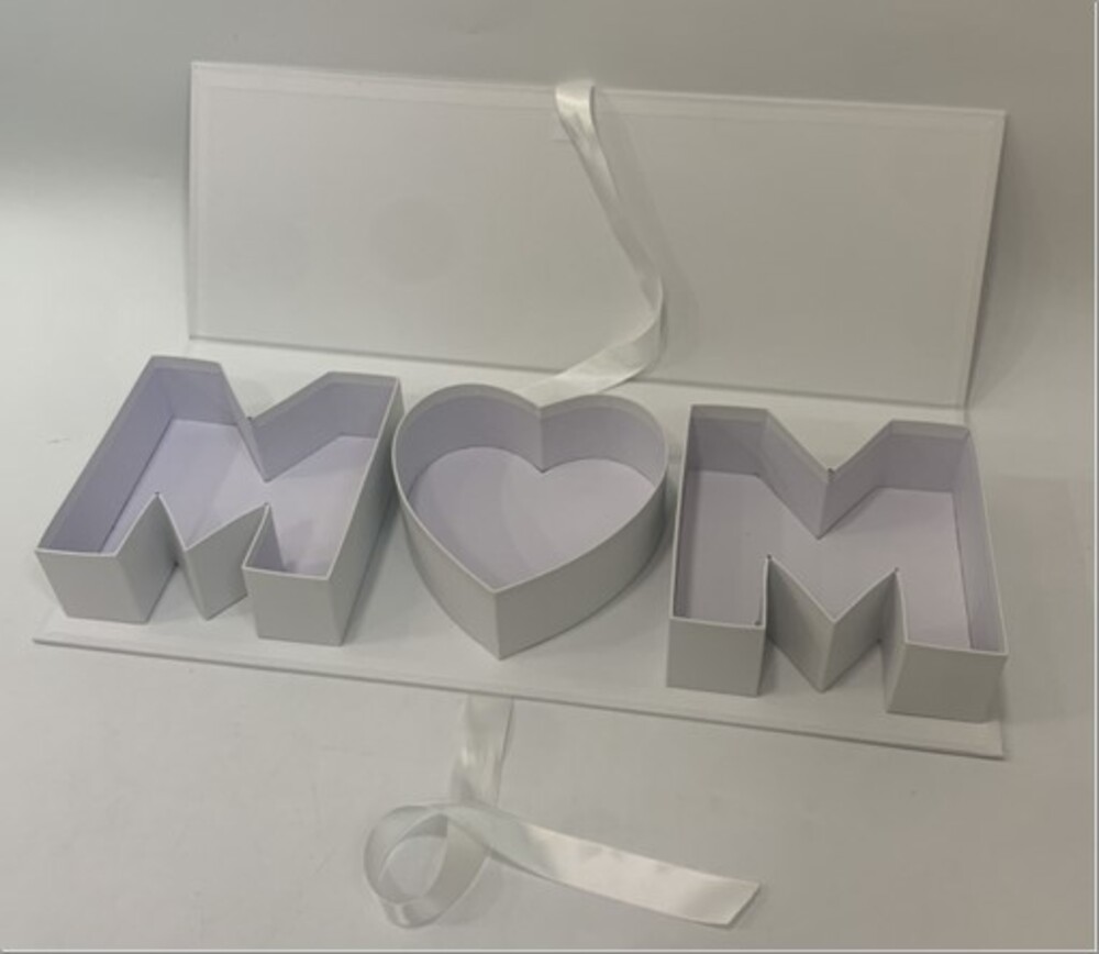 Коробка подарочная, "Надпись" 54,5x19,5xH6,5 см Белый