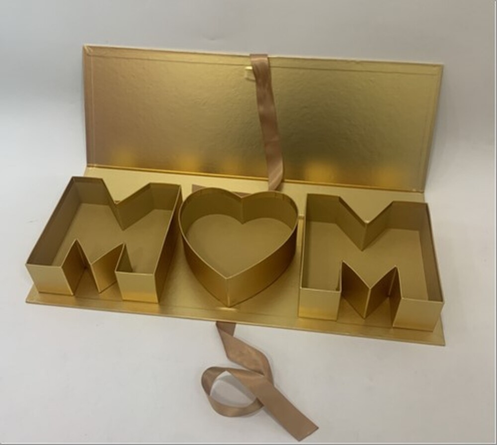 Коробка подарочная, "Надпись" 54,5x19,5xH6,5 см Золотой