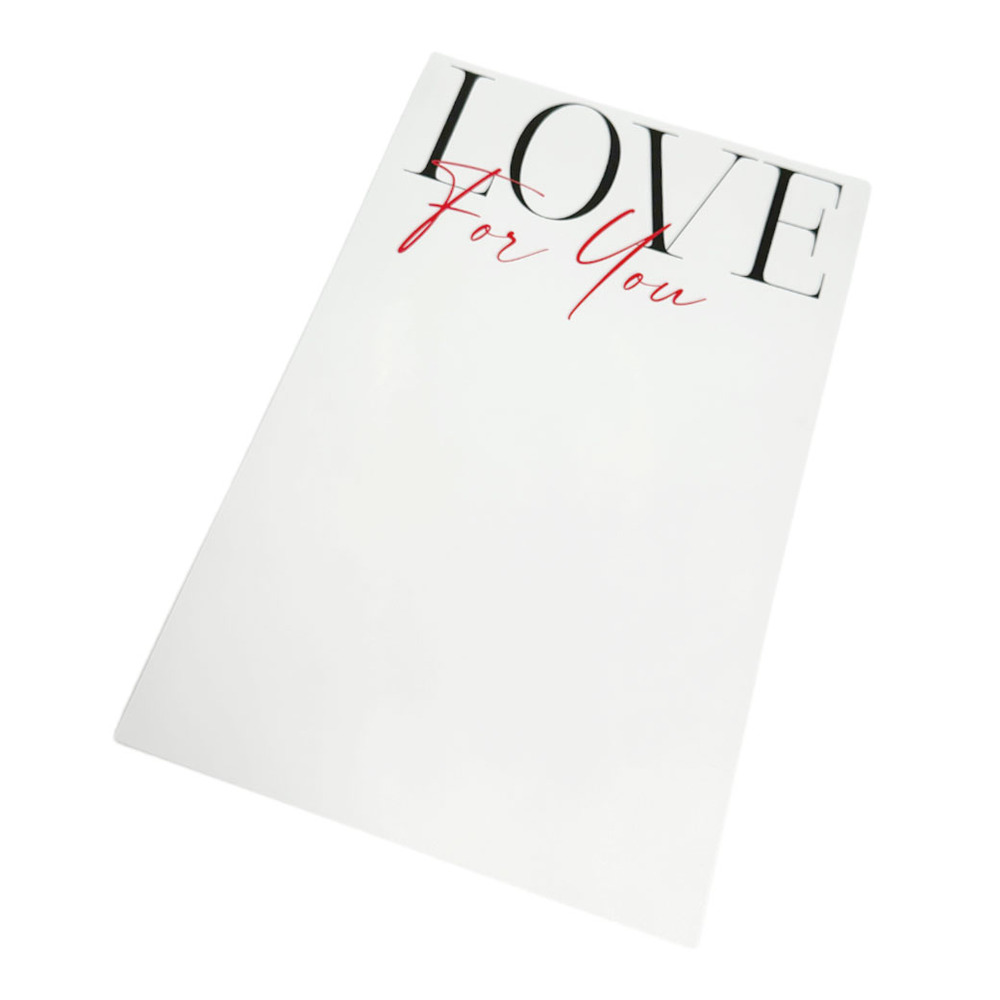 Пленка матовая "Love", 30х45 см, 68 mic, набор (10 шт) Белый