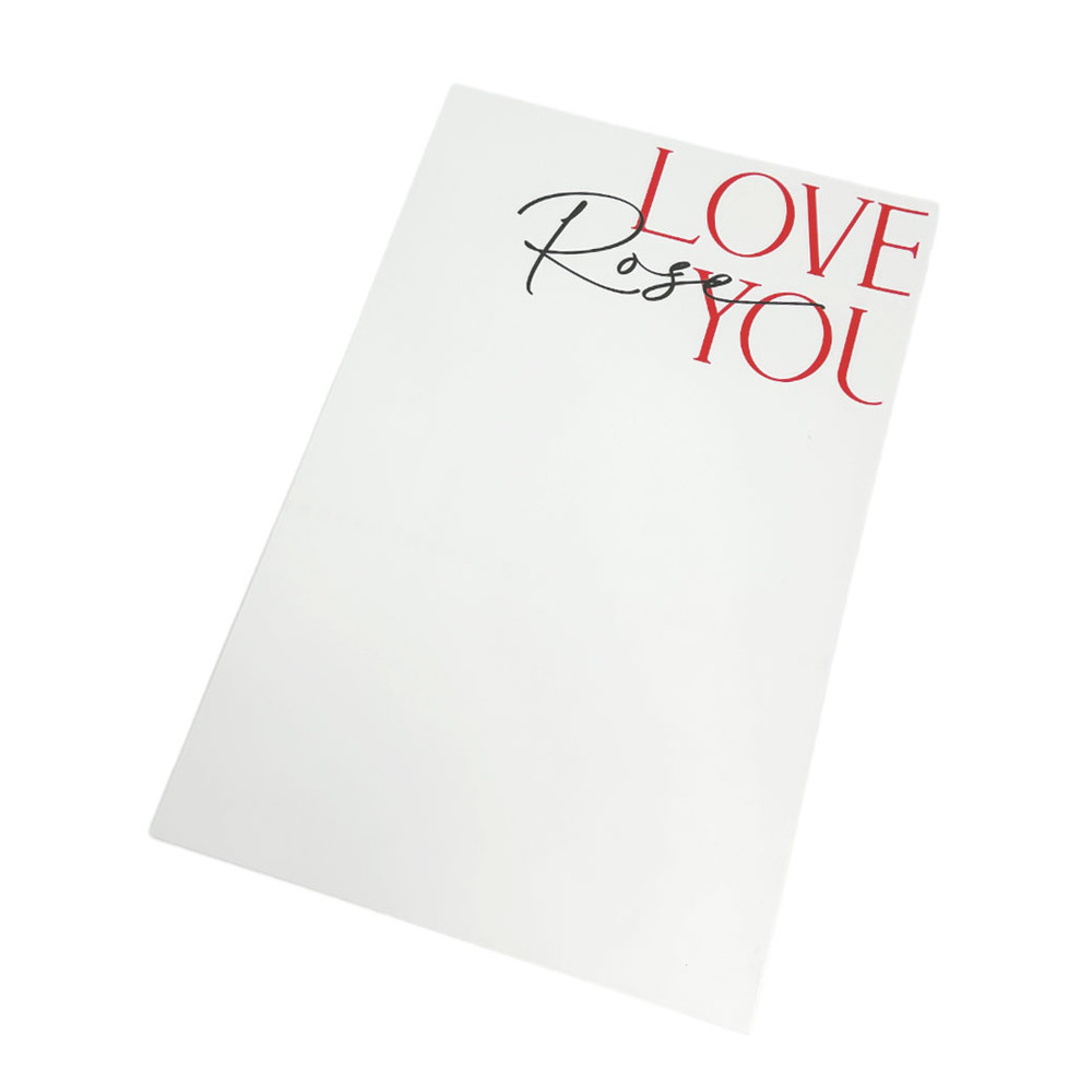 Пленка матовая "Love", 30х45 см, 68 mic, набор (10 шт) Белый