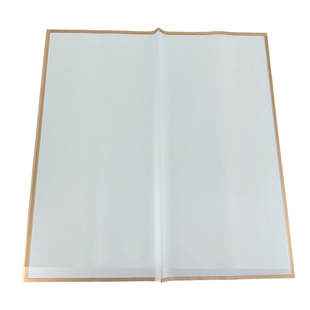 Пленка матовая "Окантовка узкая цветная", 57x57 см, 53 mic, набор (20 шт) Голубой