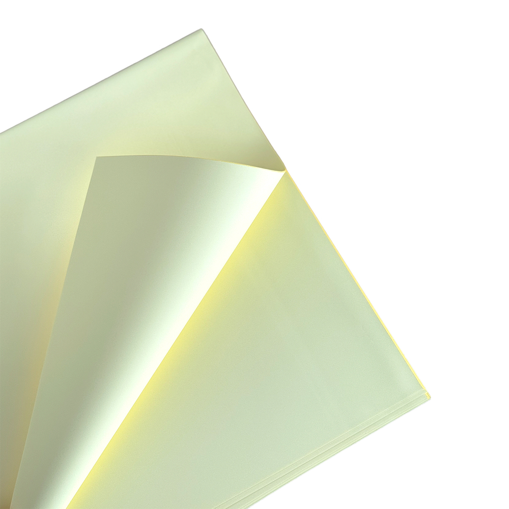 Пленка матовая "Шарм", 57х57 см, 55 mic, набор (20 шт) Светло-желтый