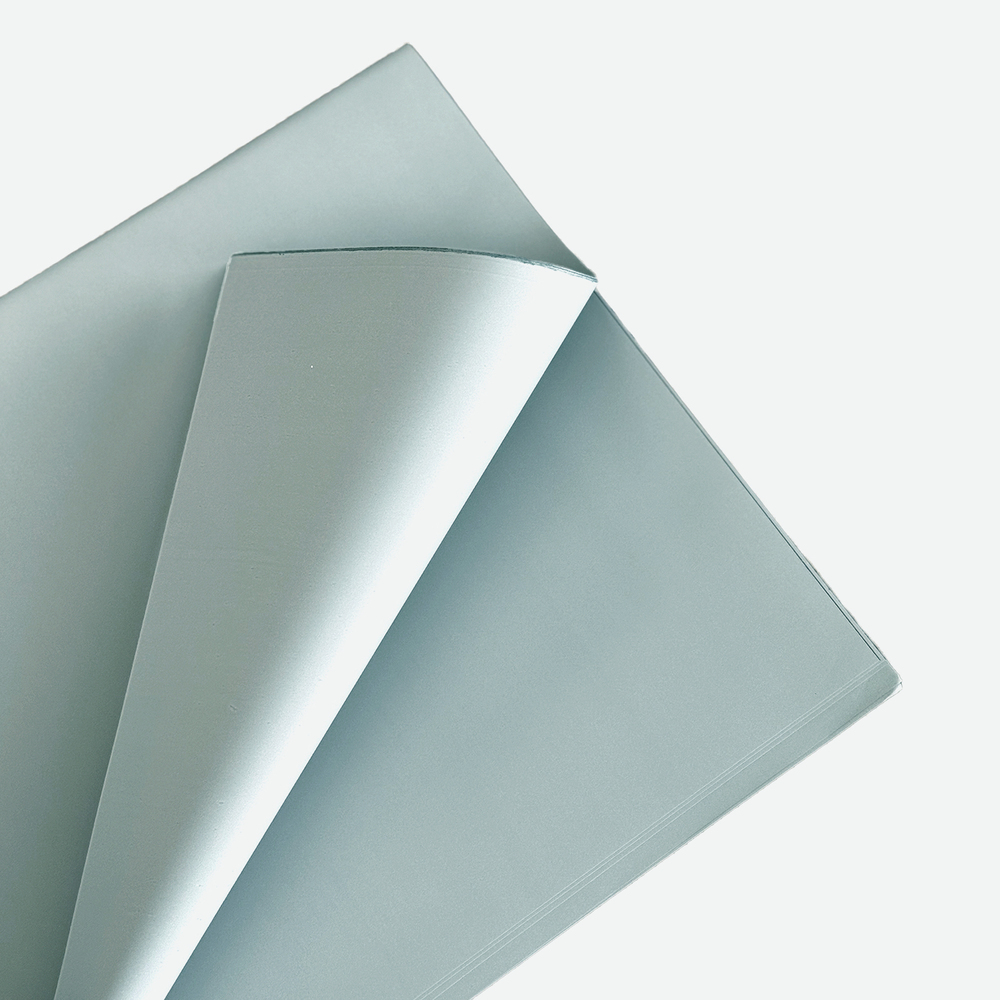 Пленка матовая "Шарм", 57х57 см, 55 mic, набор (20 шт) Голубой-серый