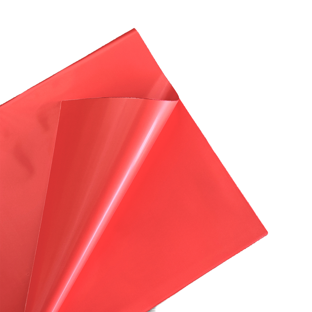 Пленка матовая "Шарм", 57х57 см, 55 mic, набор (20 шт) Красный