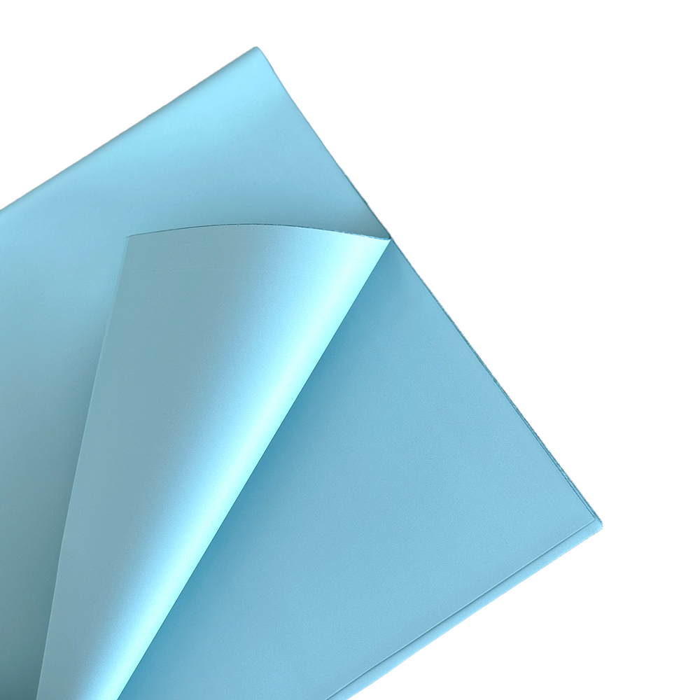 Пленка матовая "Шарм", 57х57 см, 55 mic, набор (20 шт) Голубой