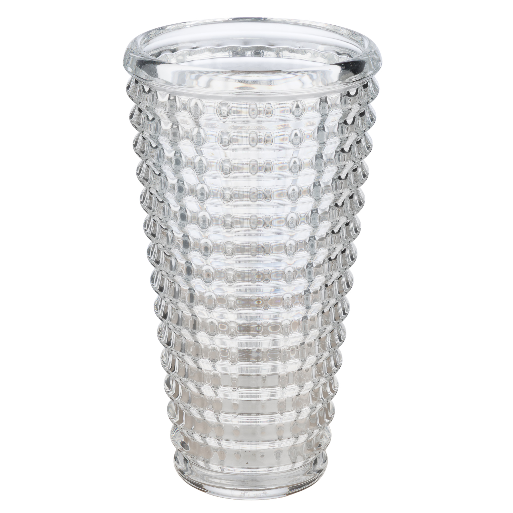 Ваза "Diamond" (стекло), D10,5xH22,5 см Прозрачный