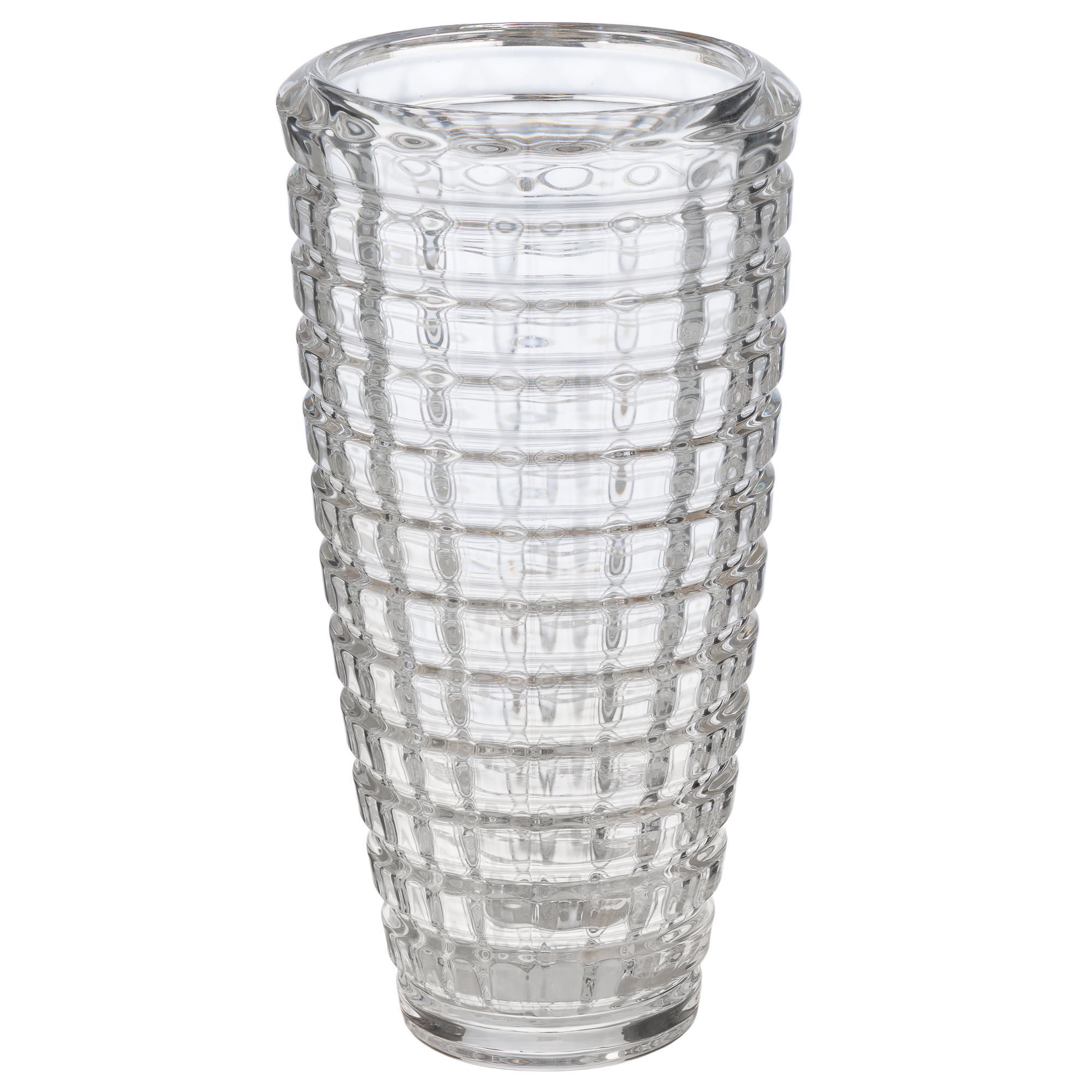 Ваза "Diamond" (стекло), D12,5xH28 см Прозрачный