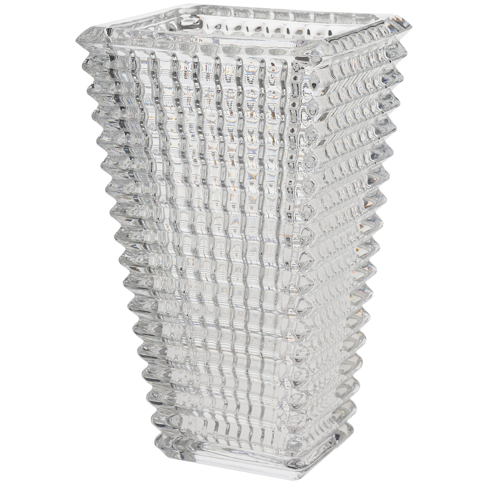 Ваза "Diamond" (стекло), 13,5x10xH23 см Прозрачный