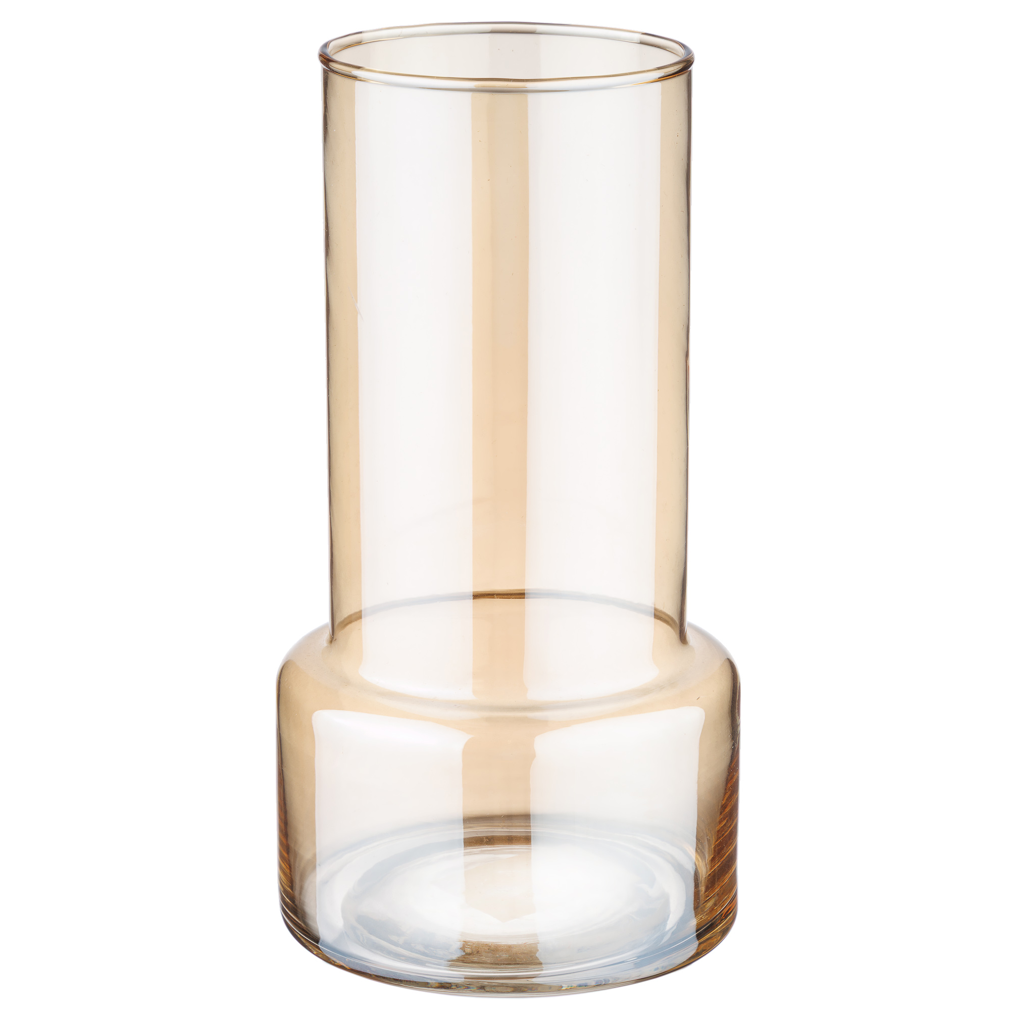 Ваза "Column" (стекло), D8xH20 см Светло-оранжевый