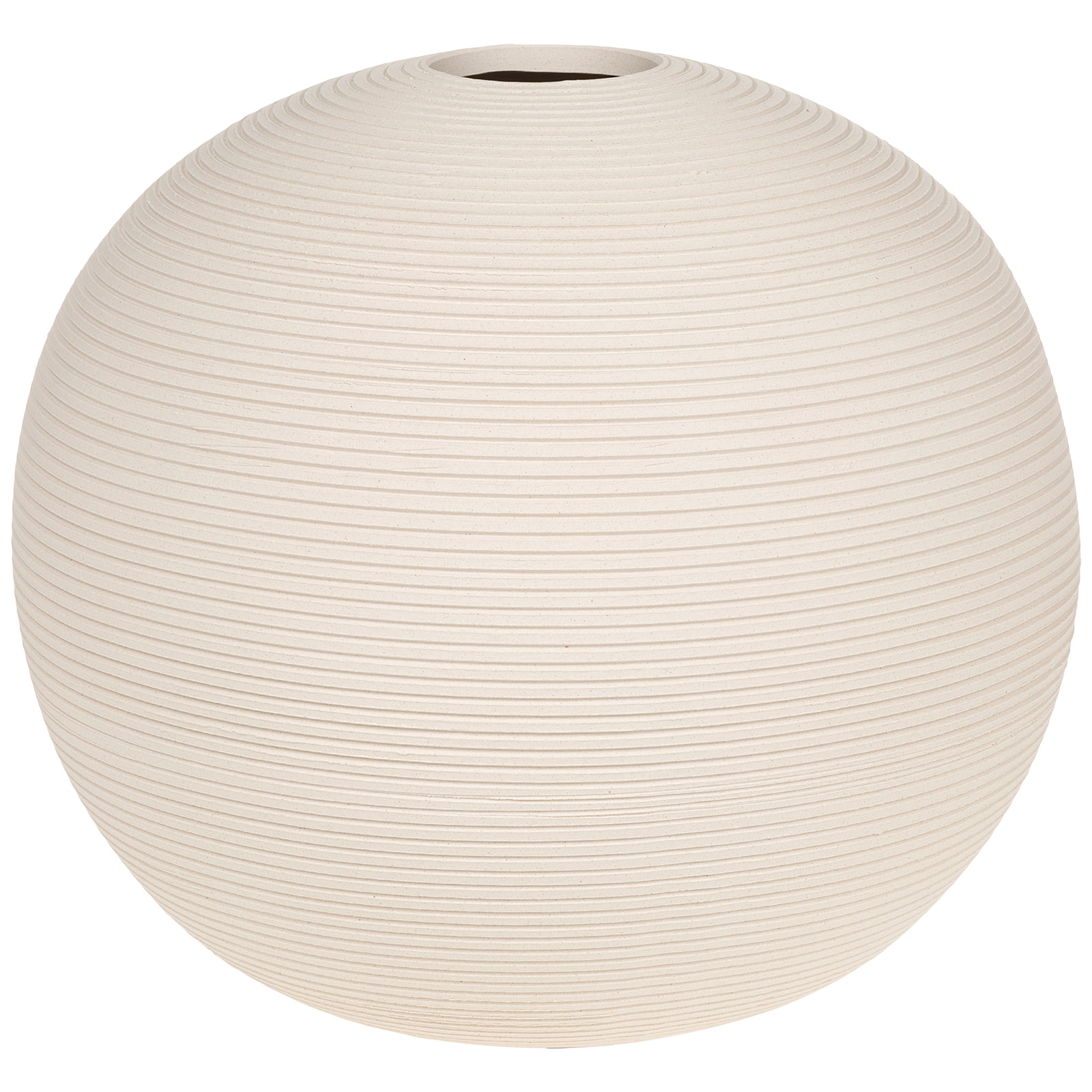 Ваза "Campanula" (керамика), D16,5xH14 см Ванильный