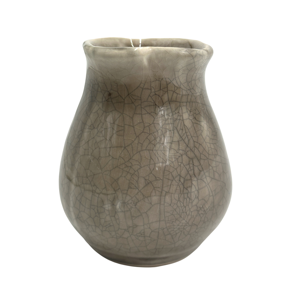 Ваза "Chim" (керамика), D8xH11 см Кофейный