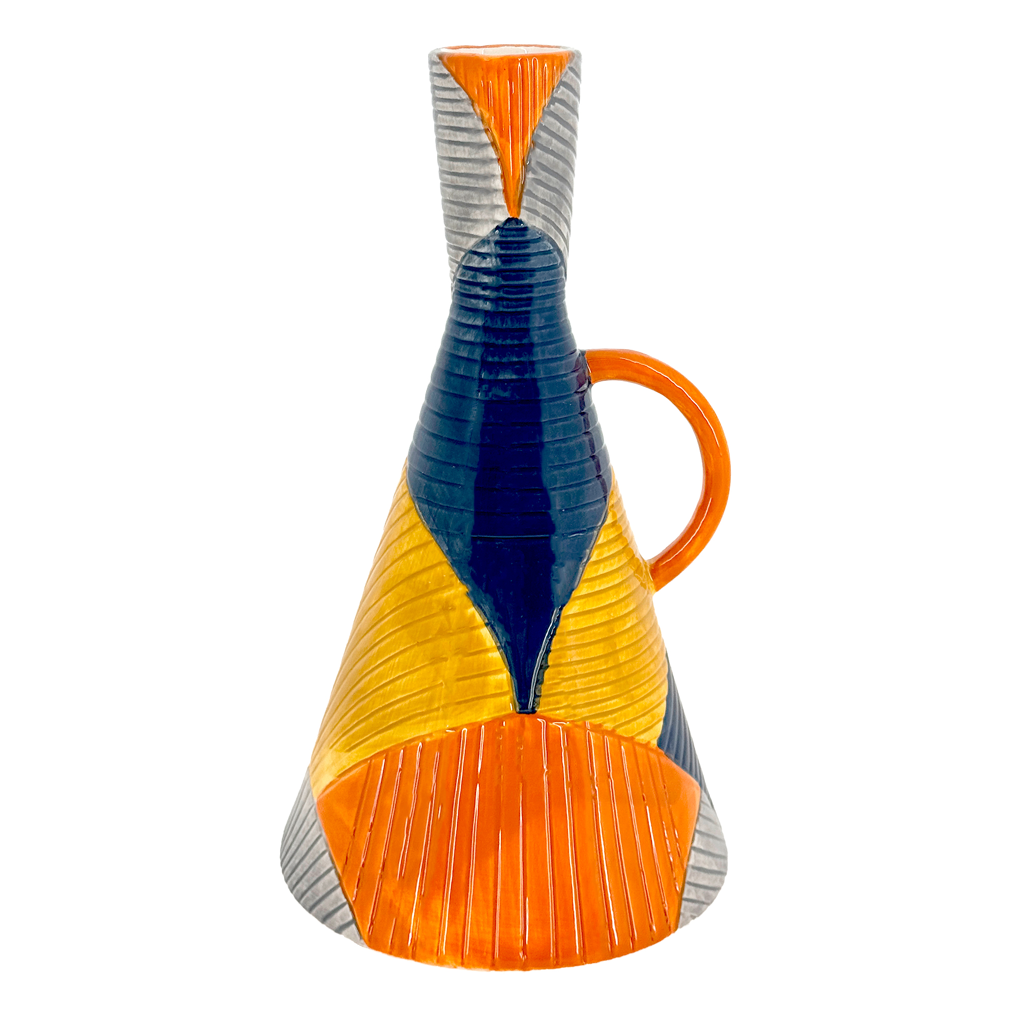 Ваза "Colorway" (керамика), D16,5xH29 см Разноцветный