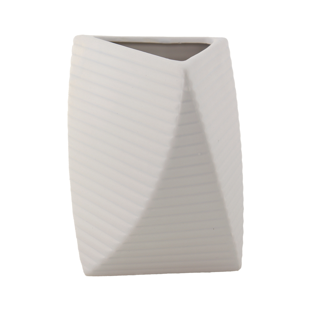 Ваза "Minos" (керамика), 11xH15,5 см Белый